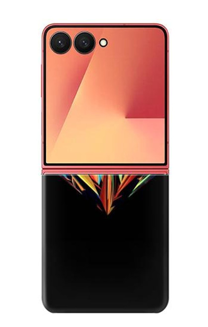 S3842 Diamant coloré abstrait Etui Coque Housse pour Samsung Galaxy Z Flip 7