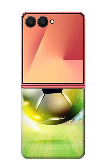 S3844 Ballon de football de football rougeoyant Etui Coque Housse pour Samsung Galaxy Z Flip 7