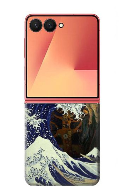 S3851 Monde de l'art Van Gogh Hokusai Da Vinci Etui Coque Housse pour Samsung Galaxy Z Flip 7