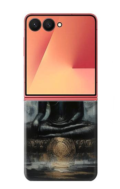 S3968 Bouddha noir Etui Coque Housse pour Samsung Galaxy Z Flip 7