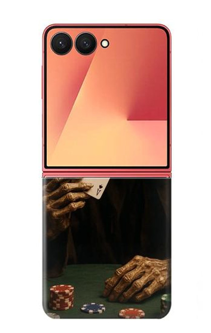 S3994 Gagner au poker avec la Faucheuse Etui Coque Housse pour Samsung Galaxy Z Flip 7