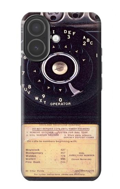 S0086 Vintage téléphone Etui Coque Housse pour iPhone 17