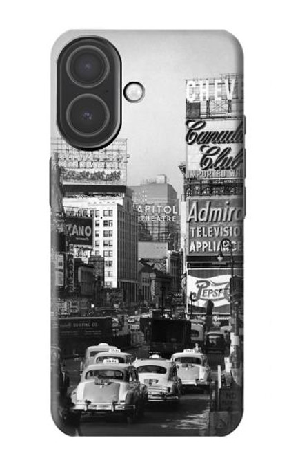 S0182 New York Vintage Etui Coque Housse pour iPhone 17