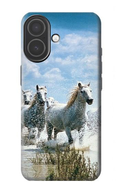 S0250 Cheval Blanc Etui Coque Housse pour iPhone 17