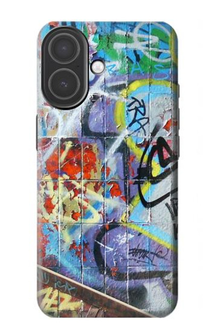 S0588 mur de graffiti Etui Coque Housse pour iPhone 17
