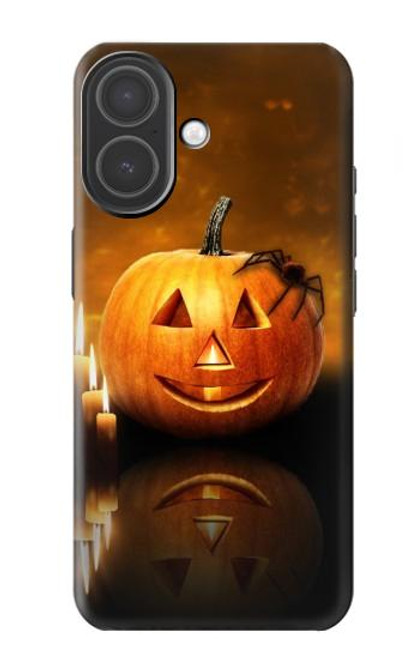 S1083 Citrouille araignée bougies Halloween Etui Coque Housse pour iPhone 17