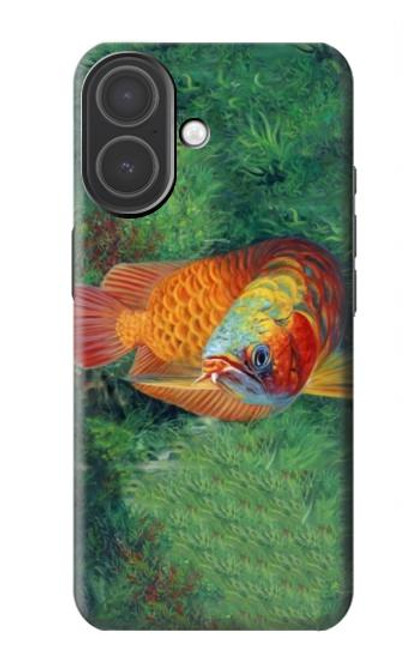 S1157 Rouge Arowana Poisson Etui Coque Housse pour iPhone 17
