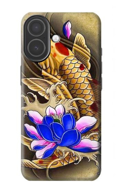 S1604 Carpe Koi poisson japonais Tatouage Etui Coque Housse pour iPhone 17