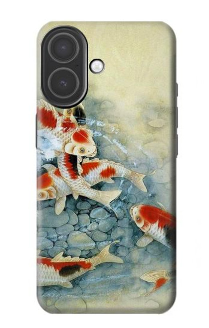 S1654 Carpe Koï poisson Peinture Art Etui Coque Housse pour iPhone 17
