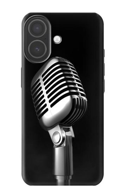 S1672 Rétro Musique Jazz Microphone Etui Coque Housse pour iPhone 17