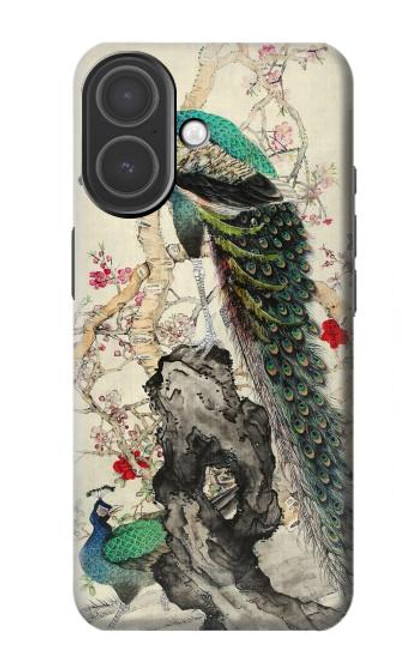 S2086 Peinture Paon Etui Coque Housse pour iPhone 17