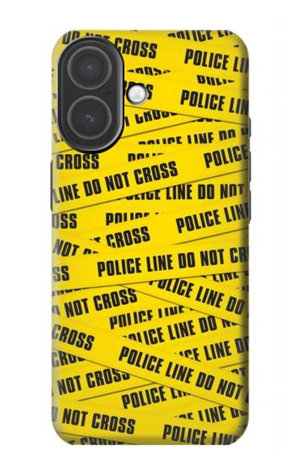 S2088 Banderole de la police ne pas dépasser Etui Coque Housse pour iPhone 17