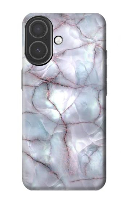 S2316 Bleu foncé Marbre Texture graphique Imprimer Etui Coque Housse pour iPhone 17