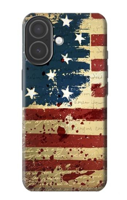 S2349 Old American Drapeau Etui Coque Housse pour iPhone 17