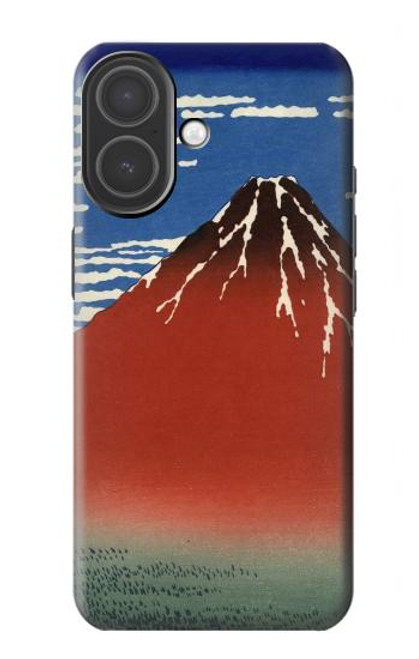 S2390 Katsushika Hokusai Fuji Rouge Etui Coque Housse pour iPhone 17