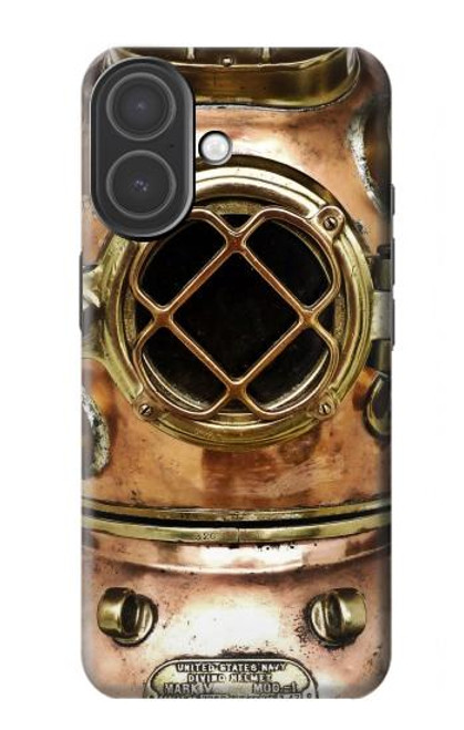 S2412 Mer Profonde Casque millésimé plongée sous-marine Etui Coque Housse pour iPhone 17