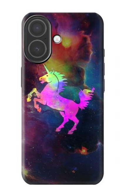 S2486 Arc en ciel espace de nébuleuse Licorne Etui Coque Housse pour iPhone 17