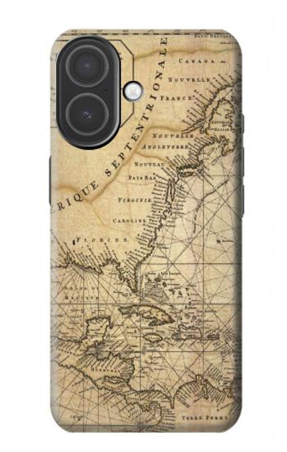 S2506 Explorer Amérique du Nord Carte Etui Coque Housse pour iPhone 17