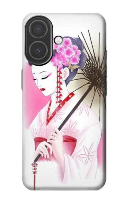 S2579 Traditionnelle japonaise Geisha Kimono Etui Coque Housse pour iPhone 17