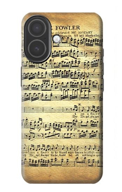 S2667 Fowler Mozart Partitions Etui Coque Housse pour iPhone 17