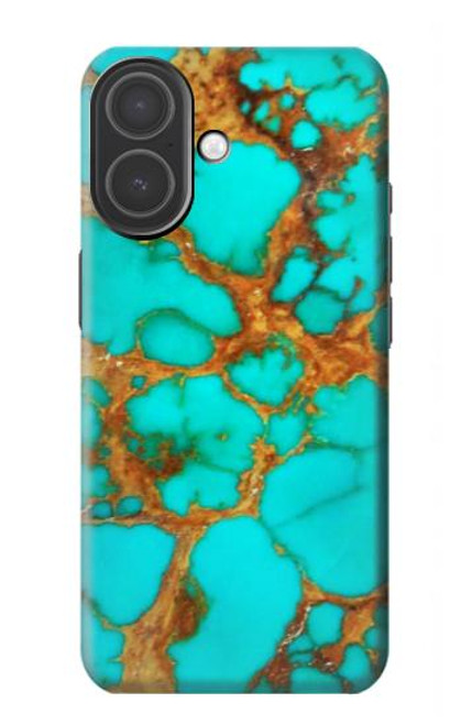 S2688 Aqua Copper Turquoise Graphic Gemme Etui Coque Housse pour iPhone 17