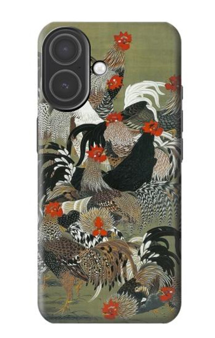 S2699 Ito Jakuchu Coq Etui Coque Housse pour iPhone 17