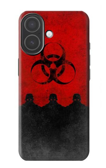 S2917 Biohazards Virus Alert Rouge Etui Coque Housse pour iPhone 17