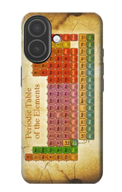 S2934 Millésimé Tableau périodique des éléments Etui Coque Housse pour iPhone 17