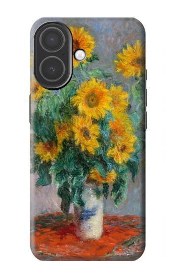 S2937 Claude Monet Bouquet de tournesols Etui Coque Housse pour iPhone 17