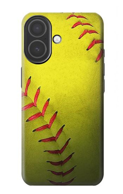 S3031 Softball balle jaune Etui Coque Housse pour iPhone 17