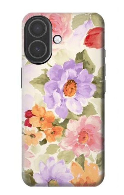 S3035 Peinture douce Fleur Etui Coque Housse pour iPhone 17