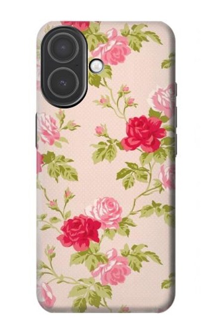 S3037 Jolie Flora Rose Cottage Etui Coque Housse pour iPhone 17
