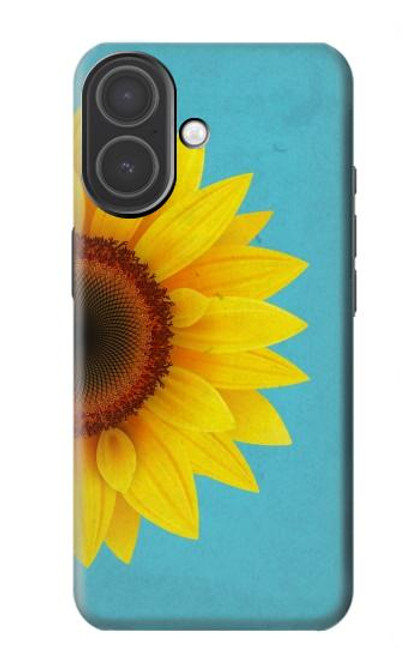 S3039 Tournesol Bleu millésimé Etui Coque Housse pour iPhone 17
