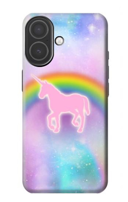 S3070 Arc en ciel pastel ciel Licorne Etui Coque Housse pour iPhone 17