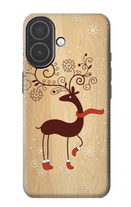 S3081 Bois Raindeer imprimé graphique Etui Coque Housse pour iPhone 17