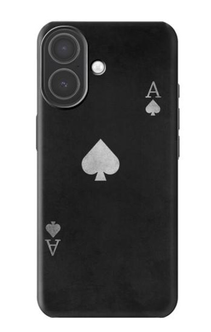 S3152 Noir Ace of Spade Etui Coque Housse pour iPhone 17