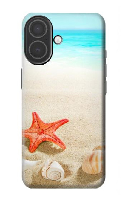 S3212 Coquilles de mer Étoile de mer Plage Etui Coque Housse pour iPhone 17