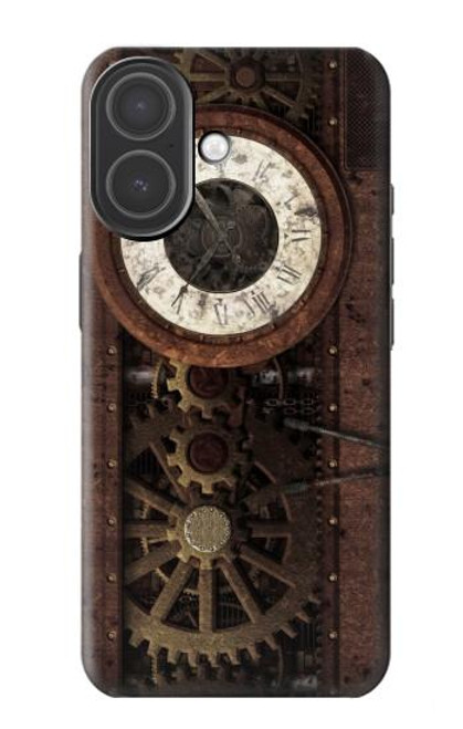 S3221 Gears steampunk Horloge Etui Coque Housse pour iPhone 17