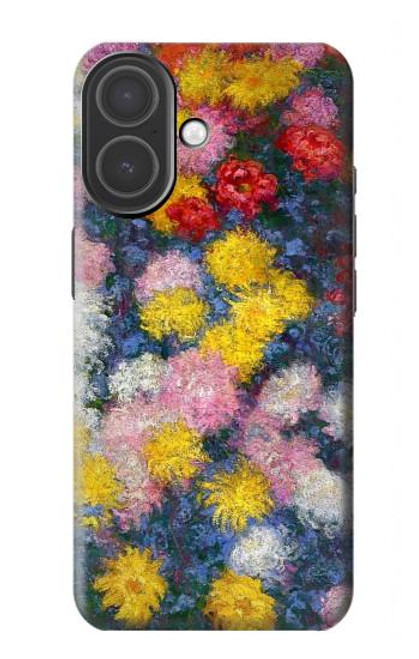 S3342 Claude Monet Chrysanthèmes Etui Coque Housse pour iPhone 17