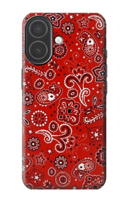 S3354 Rouge classique Bandana Etui Coque Housse pour iPhone 17