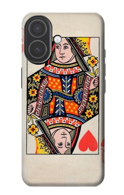 S3429 Carte Reine Coeurs Etui Coque Housse pour iPhone 17
