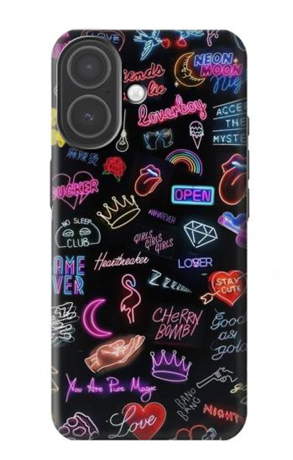 S3433 Néon graphique millésimé Etui Coque Housse pour iPhone 17