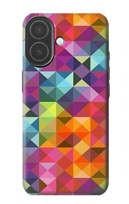 S3477 Motif abstrait de diamant Etui Coque Housse pour iPhone 17