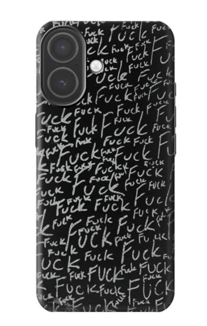 S3478 Mots drôles Noirboard Etui Coque Housse pour iPhone 17