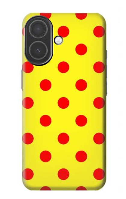 S3526 Rouge tache à pois Etui Coque Housse pour iPhone 17