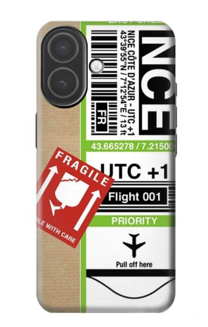 S3543 Art Tag bagages Etui Coque Housse pour iPhone 17
