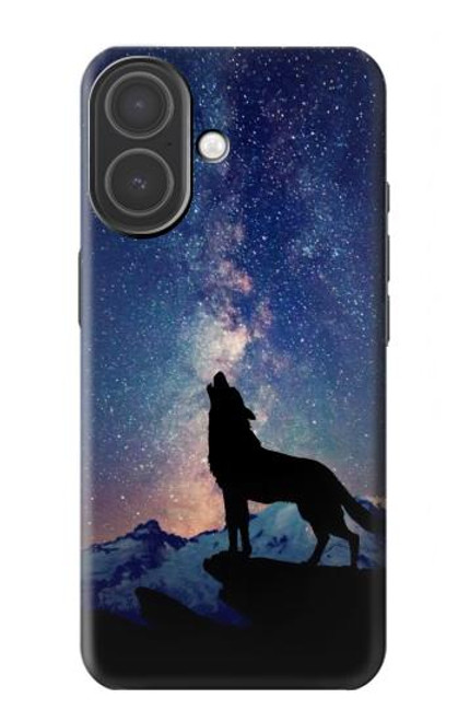 S3555 Loup Hurlant Million étoiles Etui Coque Housse pour iPhone 17