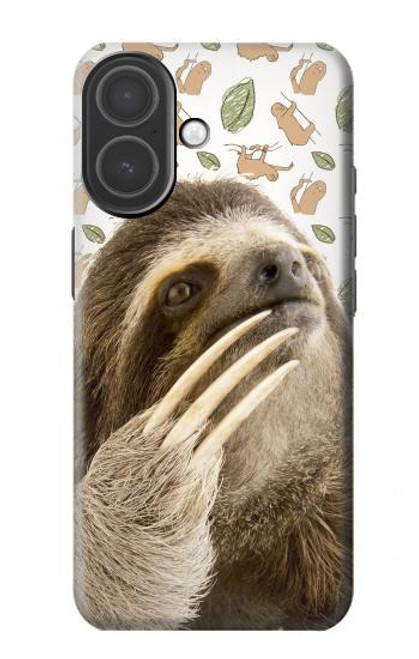 S3559 Motif Sloth Etui Coque Housse pour iPhone 17
