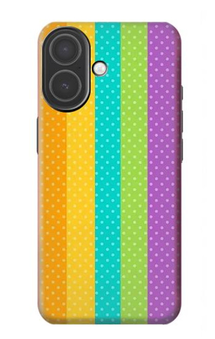 S3678 Vertical arc-en-ciel coloré Etui Coque Housse pour iPhone 17