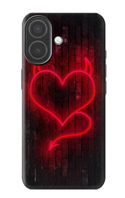 S3682 Cœur du diable Etui Coque Housse pour iPhone 17